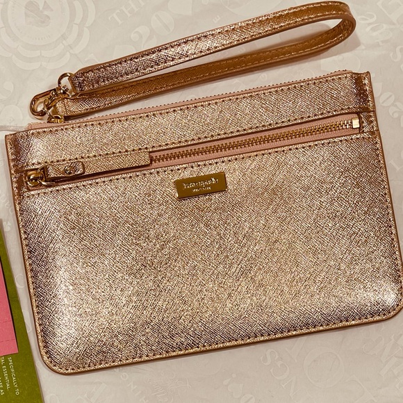 metallic leather wristlet by
KATE SPADE NEW YORK - Picture 17 of 17